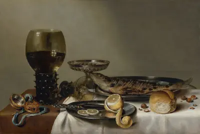 Still Life with a Roemer and Watch av Willem Claesz Heda