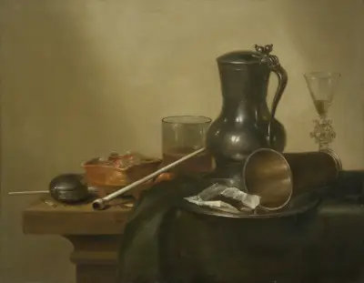 Tobacco Still Life av Willem Claesz Heda