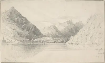 Lake of Thun looking North av Clarkson Stanfield