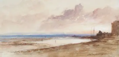 On The Shore, Sunset av Clarkson Stanfield