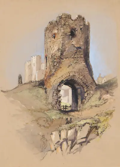 Ruined Gateway, Dover Castle av Clarkson Stanfield