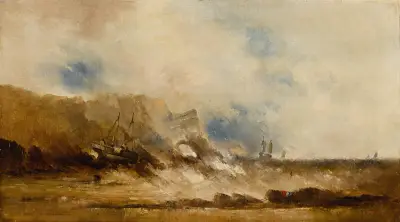 Ships At Sea av Clarkson Stanfield