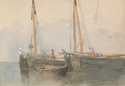Three Boats av Clarkson Stanfield