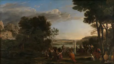 Die Anbetung des Goldenen Kalbes, 1653 – nr 1 av Claude Lorrain