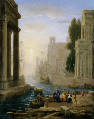 Sankta Paulas avresa av Claude Lorrain
