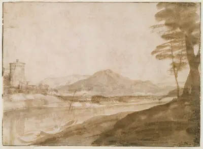 Landscape av Claude Lorrain
