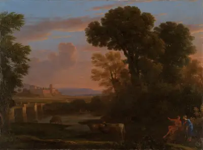 Pastorale Landschaft, 1648 von Claude Lorrain