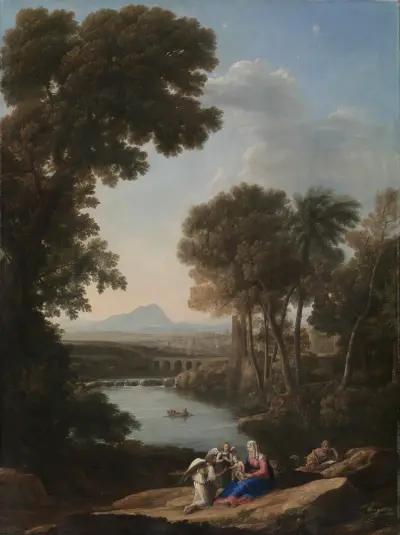 Rest on the Flight into Egypt av Claude Lorrain