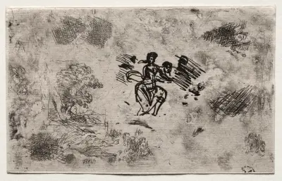 Studie av en sittande kvinna och andra skisser av Claude Lorrain