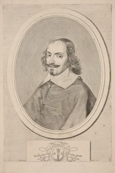 Cardinal Jules Mazarin av Claude Mellan