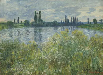 Banks of the Seine,Vétheuil av Claude Monet