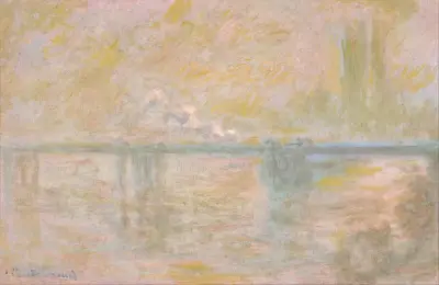 Charing-Cross Bridge in London av Claude Monet