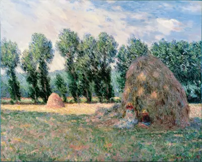 Haystacks, 1885 av Claude Monet