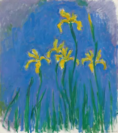 Iris, 1924 av Claude Monet