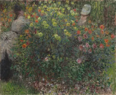 Ladies in Flowers av Claude Monet