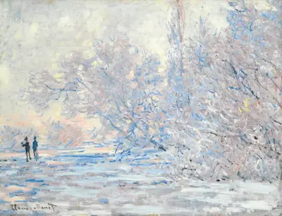 Le Givre À Giverny av Claude Monet