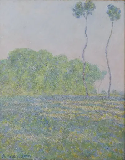 Meadow at Giverny av Claude Monet