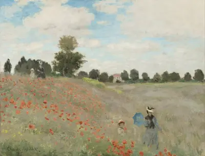 Poppy Field av Claude Monet