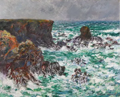 Port-Coton, Le Lion av Claude Monet