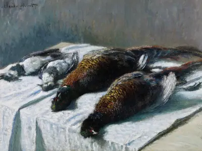 Still Life with Pheasants and Plovers av Claude Monet