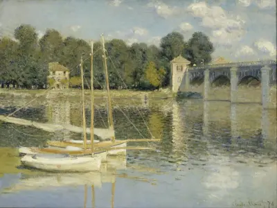 The Argenteuil Bridge av Claude Monet
