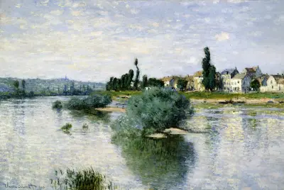 The Seine at Lavacourt av Claude Monet
