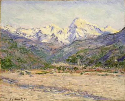 The Valley of the Nervia av Claude Monet