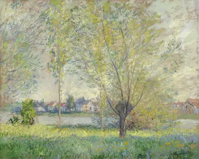 The Willows av Claude Monet