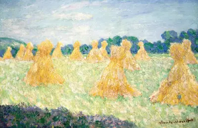 The Young Ladies of Giverny, Sun Effect av Claude Monet