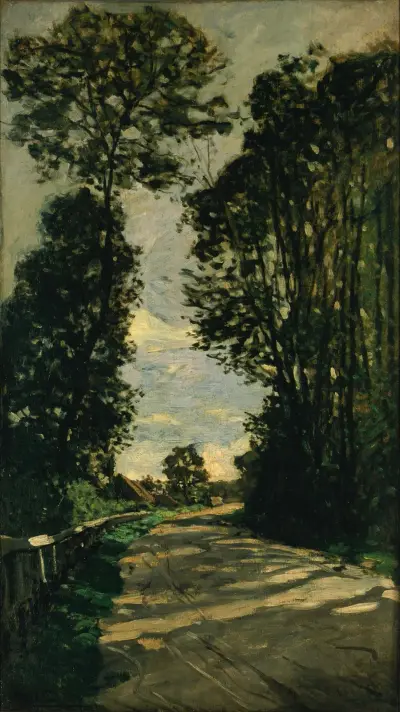 Walk (Road of the Farm Saint-Siméon) av Claude Monet