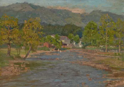 Landscape av Theodore Clement Steele