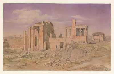 Greece, Athens, Erechtheion, 1853 – nr 1 av Harald Conrad Stilling