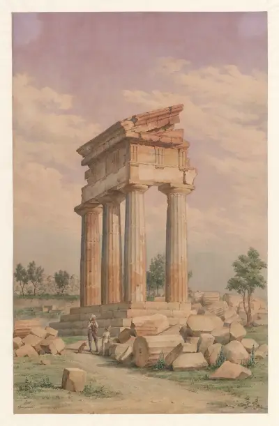 Italy, Agrigento – Temple of Castor and Pollux av Harald Conrad Stilling