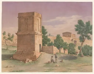 Italy, Agrigento – Temple of Vulcan, 1852 – nr 1 av Harald Conrad Stilling