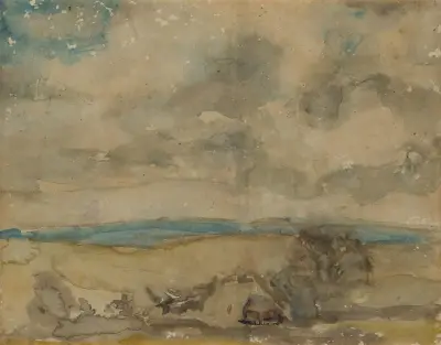 Landschaft in Chardstock von Constant Permeke