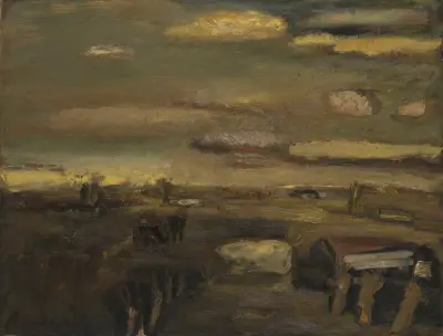 Landskap i februari av Constant Permeke