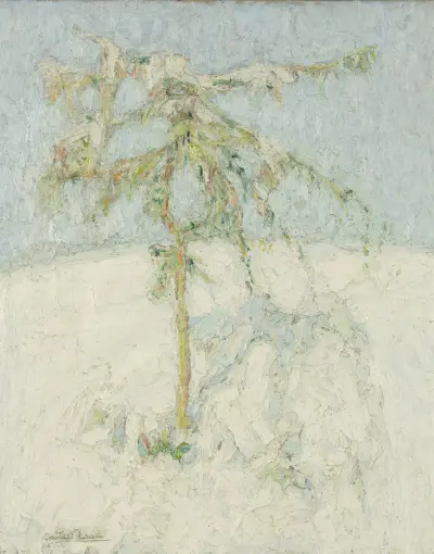 Schneelandschaft in den Ardennen von Constant Permeke