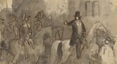 Louis-Napoleon Bonaparte on the Second of December av Constantin Guys