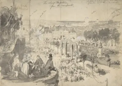 Napoleon III:s besök i Boulogne-sur-Mer av Constantin Guys