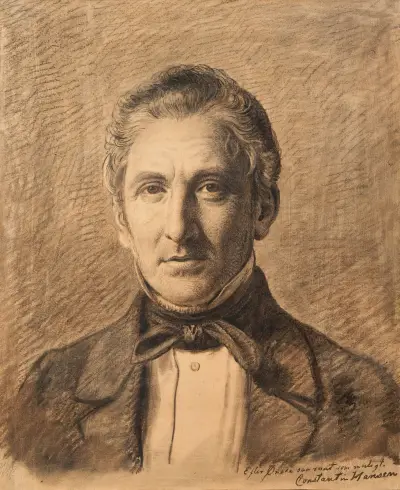 Portrait of Alfred Hage av Constantin Hansen