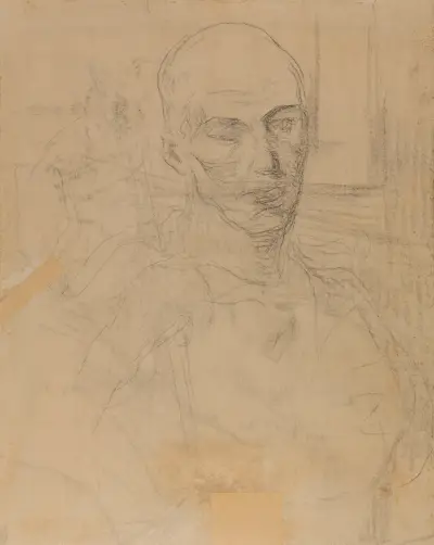 Male Torso av Constantin Meunier
