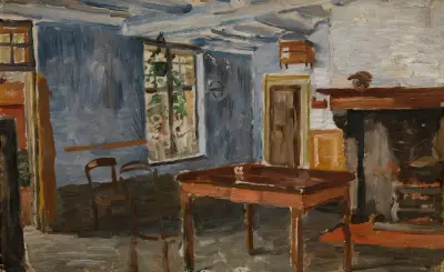 The Blue Tavern av Constantin Meunier