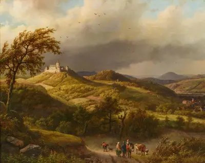Die Wartburg bei Eisenach av Barend Cornelis Koekkoek