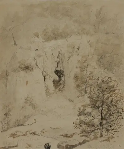 Rocky Landscape av Barend Cornelis Koekkoek