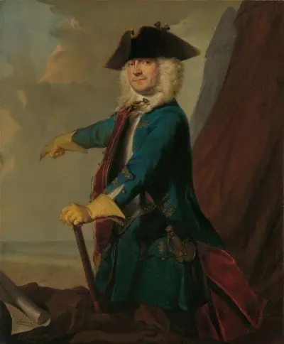 Gerrit Sichterman (1688-1730). Quartermaster-General of the Cavalry, Colonel of the Oranje-Groningen Infantry Regiment, Commandant of Grave av Cornelis Troost