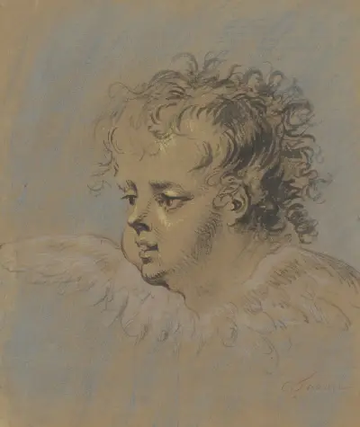 Geflügelter Engelsköpfchen von Cornelis Troost