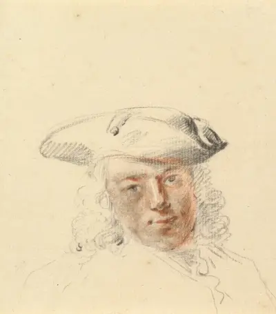 Porträtt av en ung man av Cornelis Troost