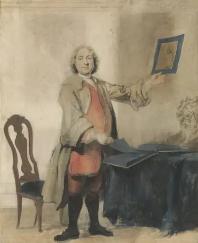 Portret van Cornelis Bouman av Cornelis Troost