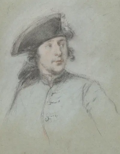 Porträtt av Ludolf Bakhuysen den yngre av Cornelis Troost
