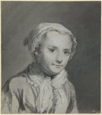 Porträtt av Sara Troost av Cornelis Troost